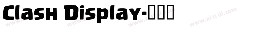 Clash Display字体转换